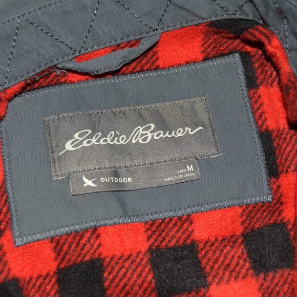 Eddie Bauer | Gray Outdoor Flannel Lined Jacket - Picture 3 of 7